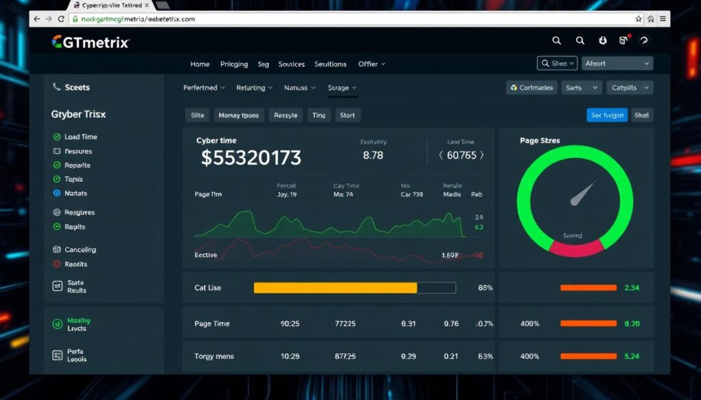 GTmetrix website speed test
